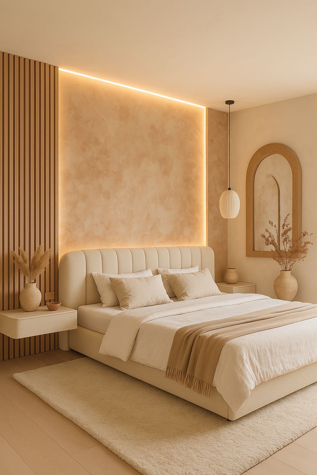 Luxury bed setup